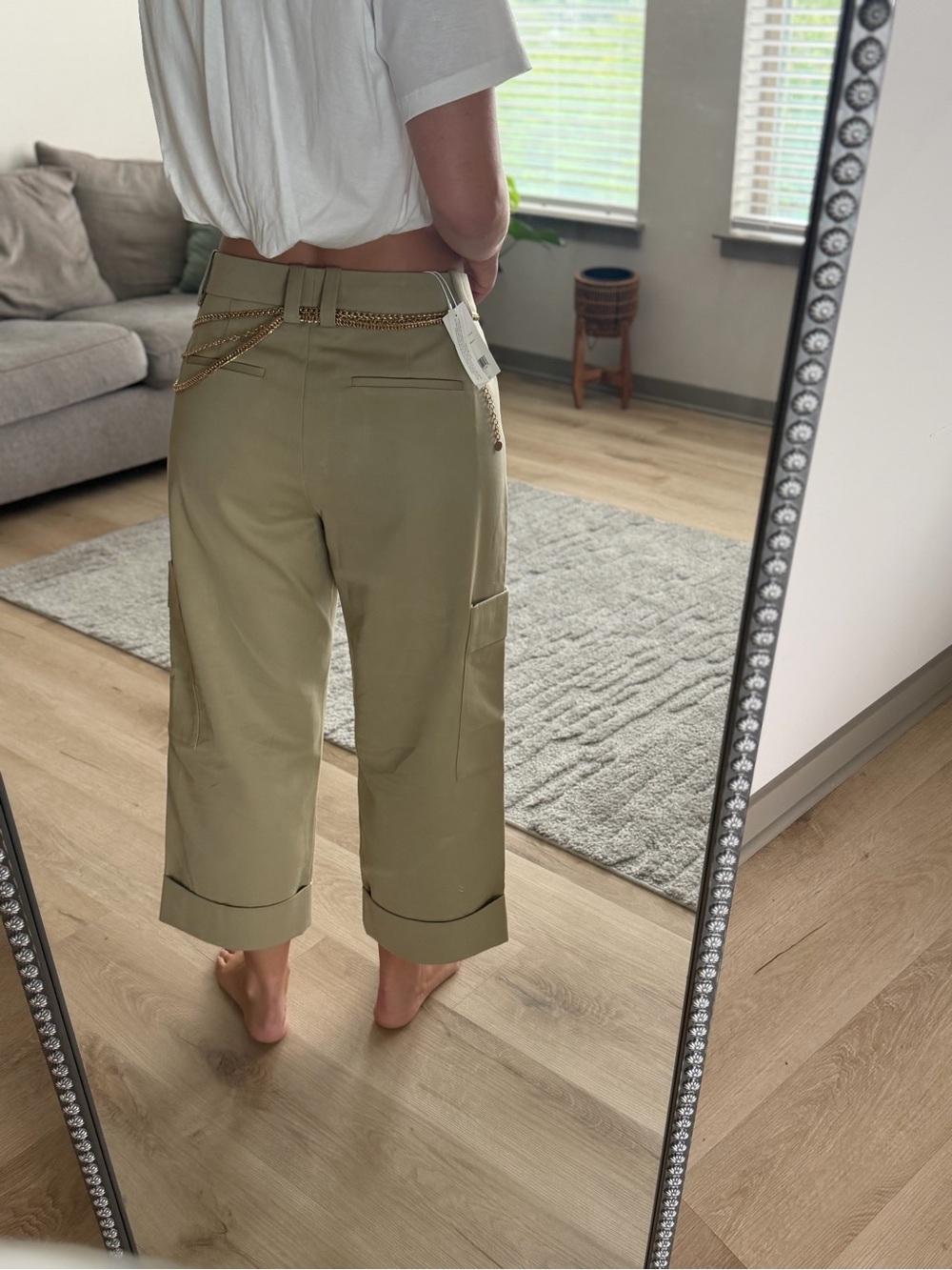 NWT Vince Size 10 Cropped Cargo Pants - Picture 2 of 8